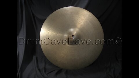 22” Vintage 1970s Zildjian Ping Ride cymbal HOLLOW LOGO