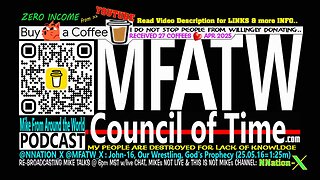 @NNATION_X @MFATW_X : John-16, Our Wrestling, God's Prophecy (25.05.16=1:25m)