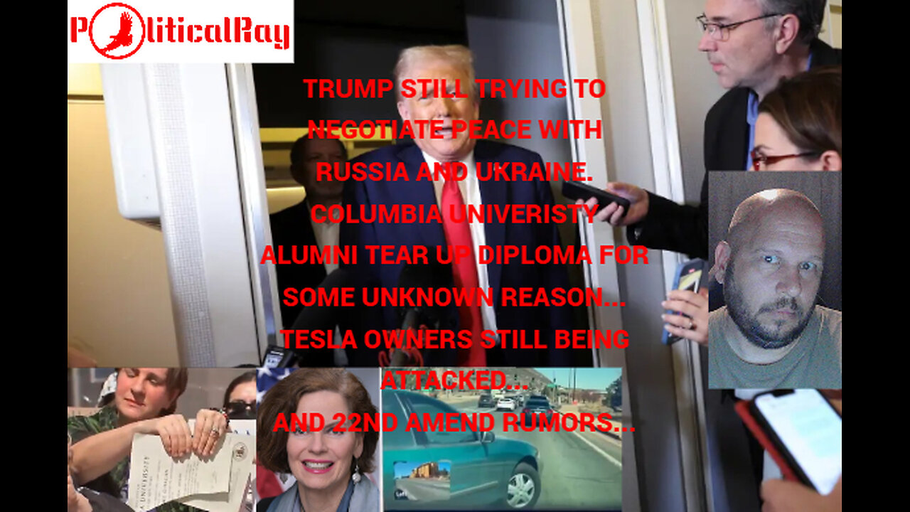 Pres, Trump still having issues trying to get peace with Ukraine and Russia...