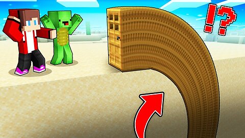 JJ And Mikey Found a UNDERGROUND GIANT LONGEST DOOR in Minecraft