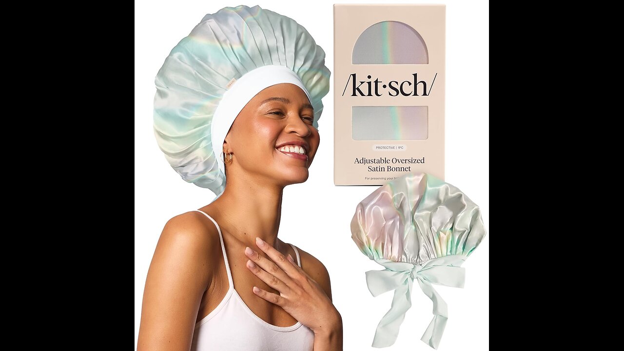 Kitsch XL Satin Bonnet for Sleeping