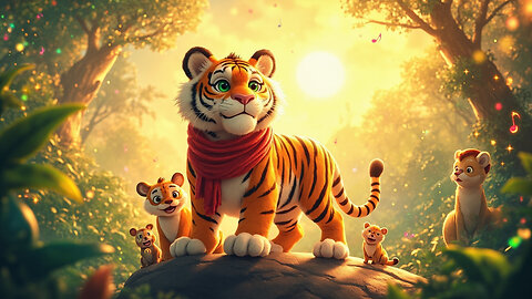 Tiger Takes the Lead 🐅 | Kids’ Song About Courage & Leadership