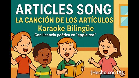 Karaoke Bilingüe: Articles Song / La Canción de los Artículos (Hecho con IA)