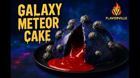 Cosmic Galaxy Truffle Meteor Cake – FlavorVille Out of This World Finale