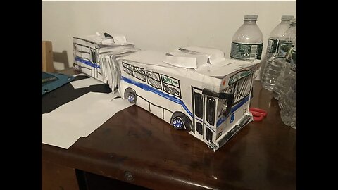 This is How To Make A Paper MTA BX42 D60HF Articulated Citybus