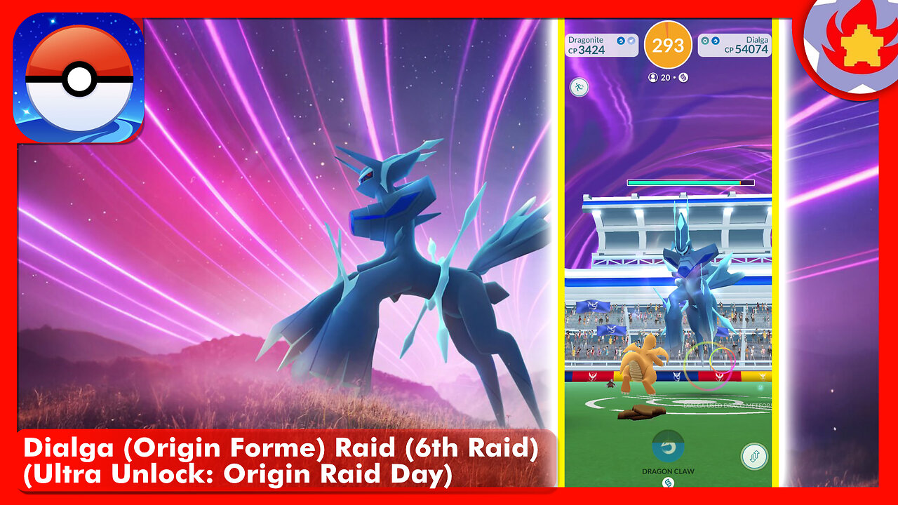 Dialga (Origin Forme) Raid (6th Raid) (Ultra Unlock: Origin Raid Day) | Pokemon GO