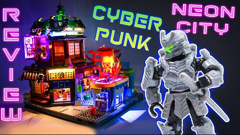 NEO JAPAN! Lumibricks Cyberpunk NEON CITY Izakaya SPEED-BUILD & REVIEW