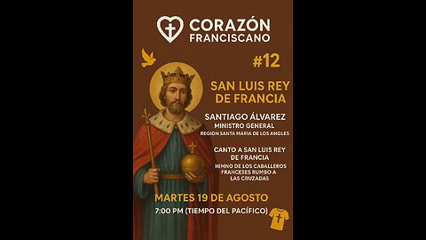 San Luis Rey de Francia, patrón de la Orden Franciscana Seglar.