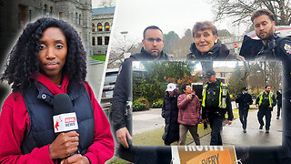 Chaos erupts at University of Victoria as hundreds block free speech on false '215 graves' claim