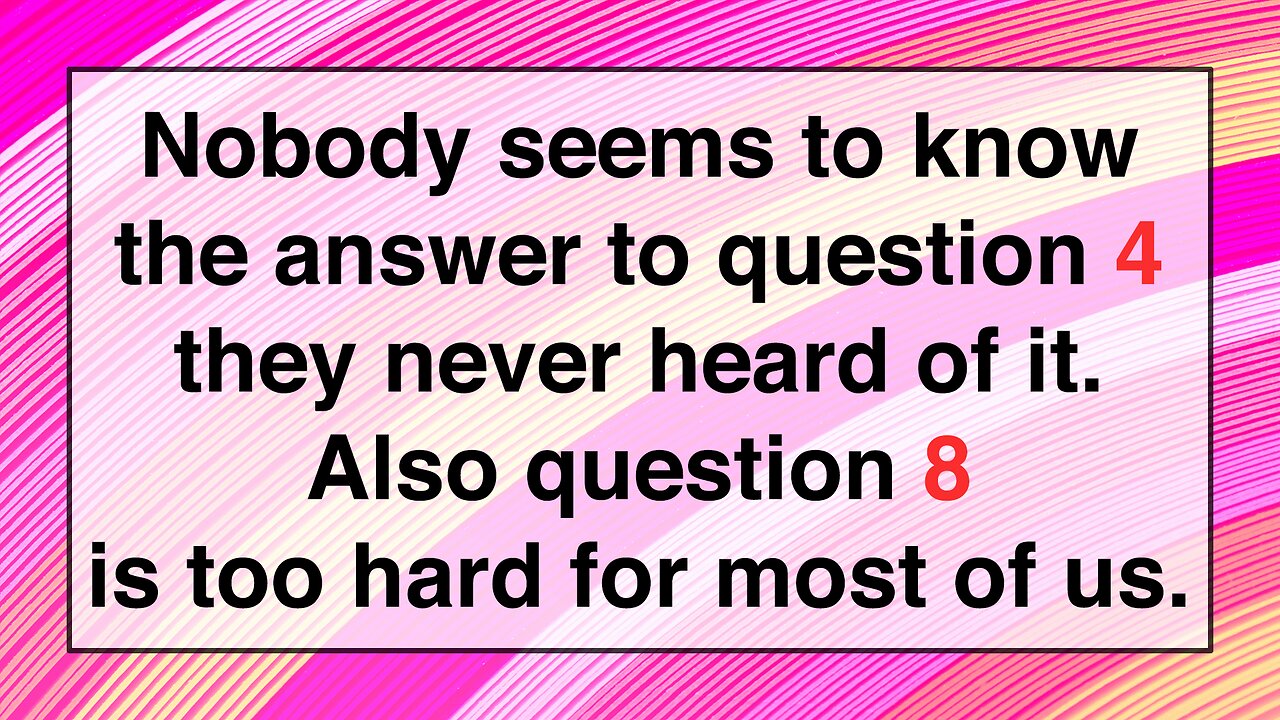 Impossible Mixed Questions