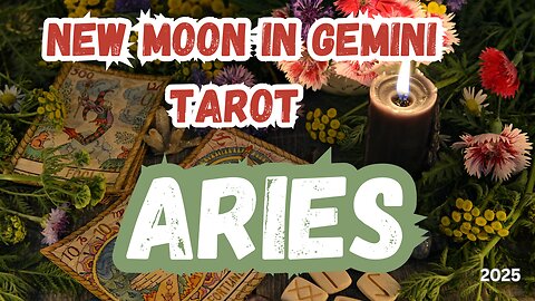 Aries ♈️- Spark it into existence! New Moon in Gemini Tarot Reading #aries #newmoontarot #tarotary