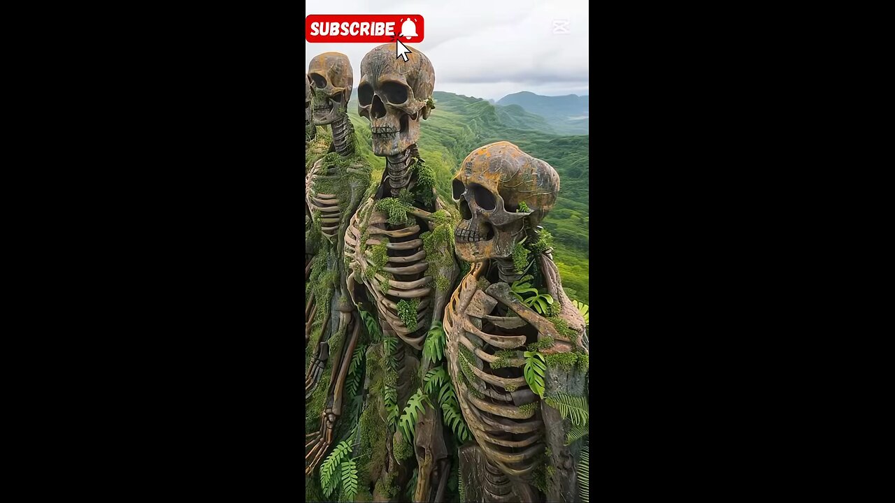 Skeletons, stripped clean by time and nature, lay tangled in eerie formations.