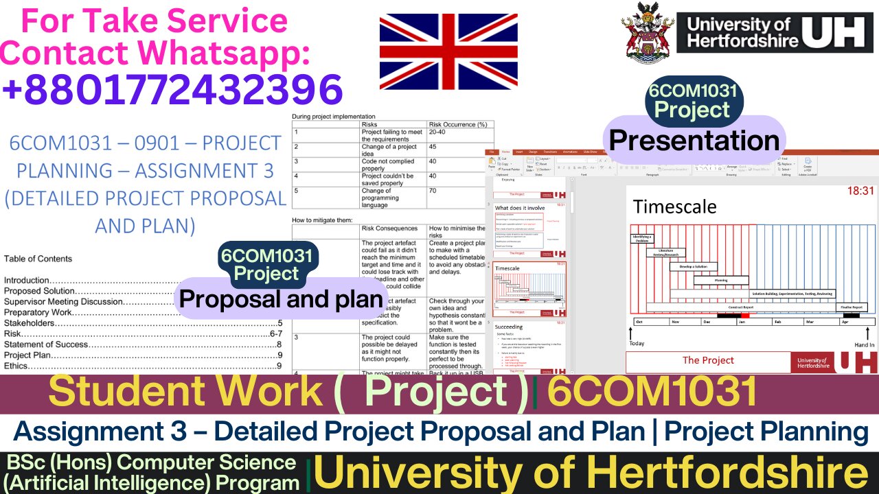 Client Work (Project) | 6COM1031 AI Traffic Simulation Proposal |University of Hertfordshire