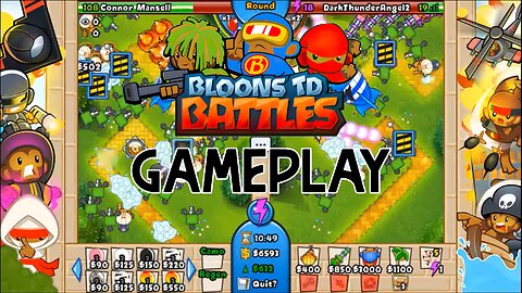 A simple BTD Battles gameplay