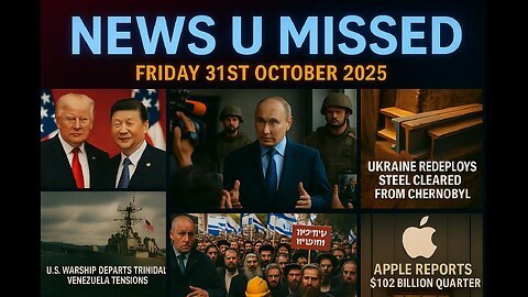 NEWS U MISSED WITH PAUL BROOKER & DREW DEMI FRIDAY 31ST OCTOBER 2025