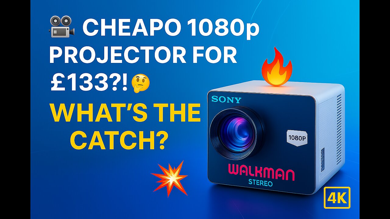 📽️💸 Cheapo 1080p Projector for £133?! What’s the Catch? 🤔💥