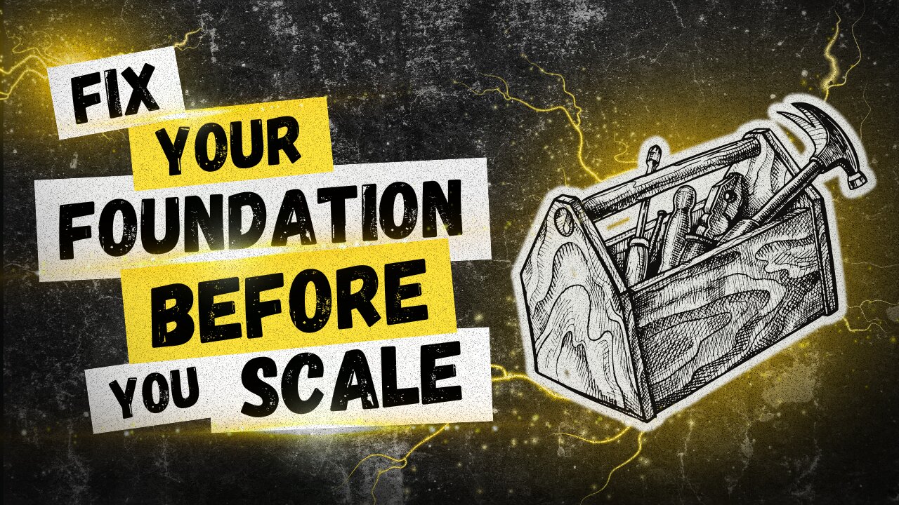 Fix Your Foundation Before You Scale