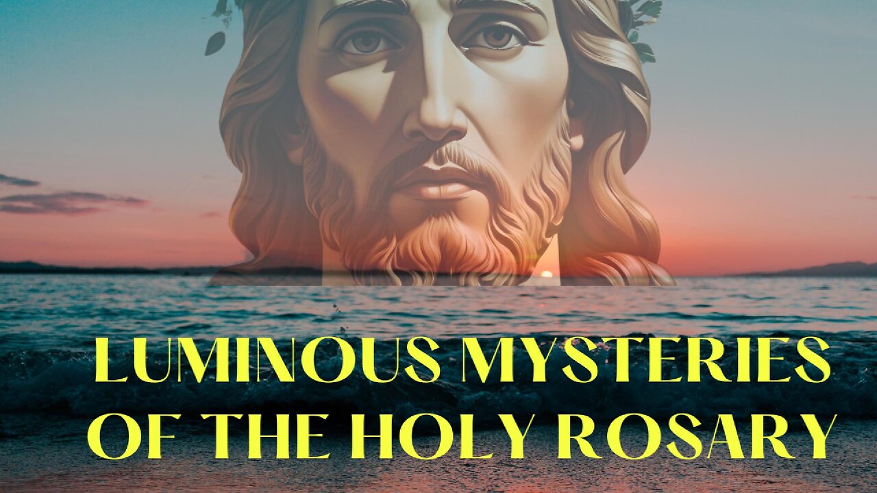 Pray the Luminous Mysteries with Me | Ocean Serenity + Catholic Overlays