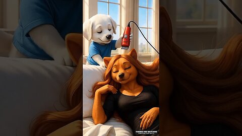 Puppy Trim's All his Mom Hair's then his Mom