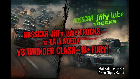 NOSSCAR Jiffy Lube Trucks at Talladega: V8 Thunder Clash—18+ Fury!