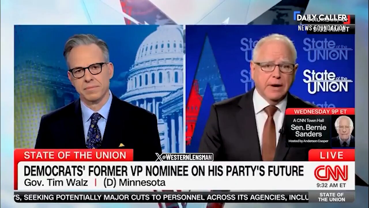Tapper Asks Tim Walz if Democrats Should Take Responsibility for Running Biden Despite His Struggles
