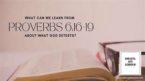 Direct From Proverbs 6:16-19 Read What God Detests