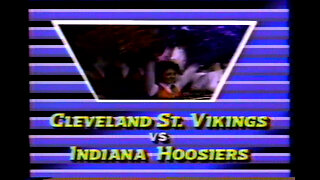 March 13, 1986 - College Basketball : #16 Indiana University vs. Cleveland State