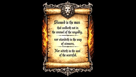 Blessed is the man