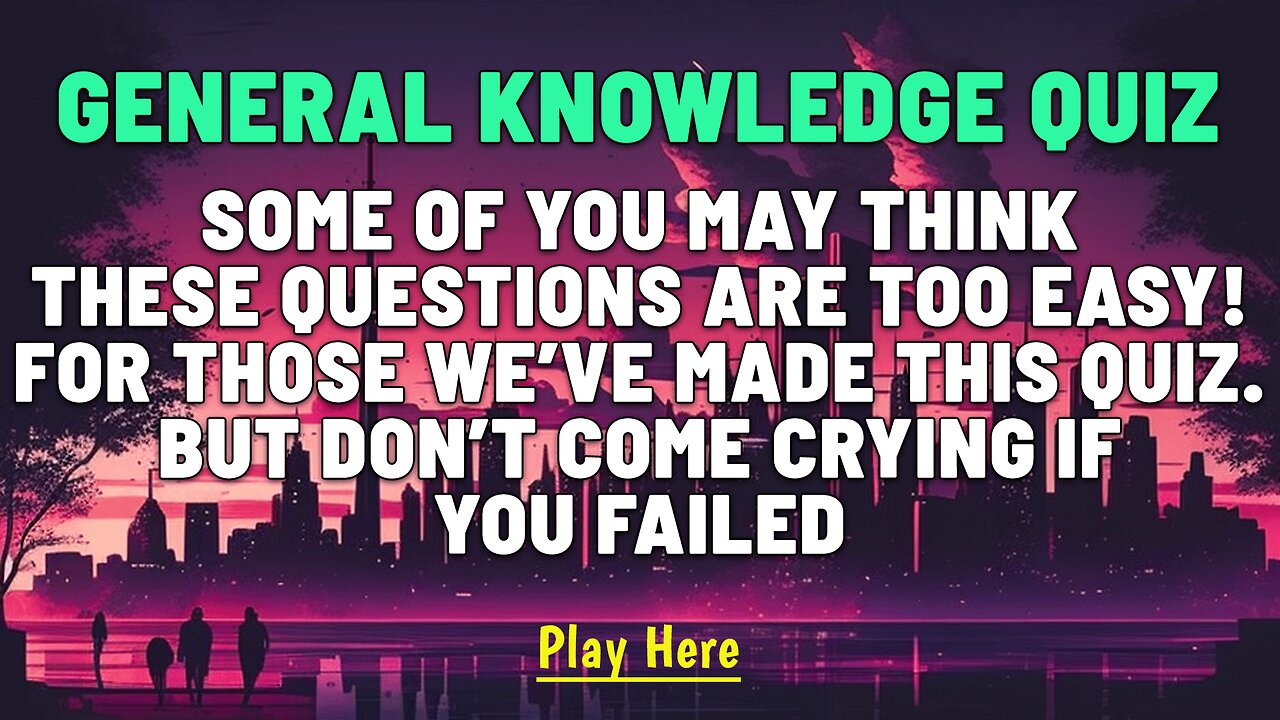 Don't come crying if you failed!