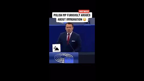 Polish MP Furiously Argues About Immigration