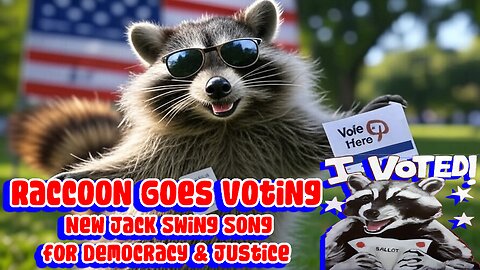 Raccoon Goes Voting Anthem | New Jack Swing Song for Democracy & Justice