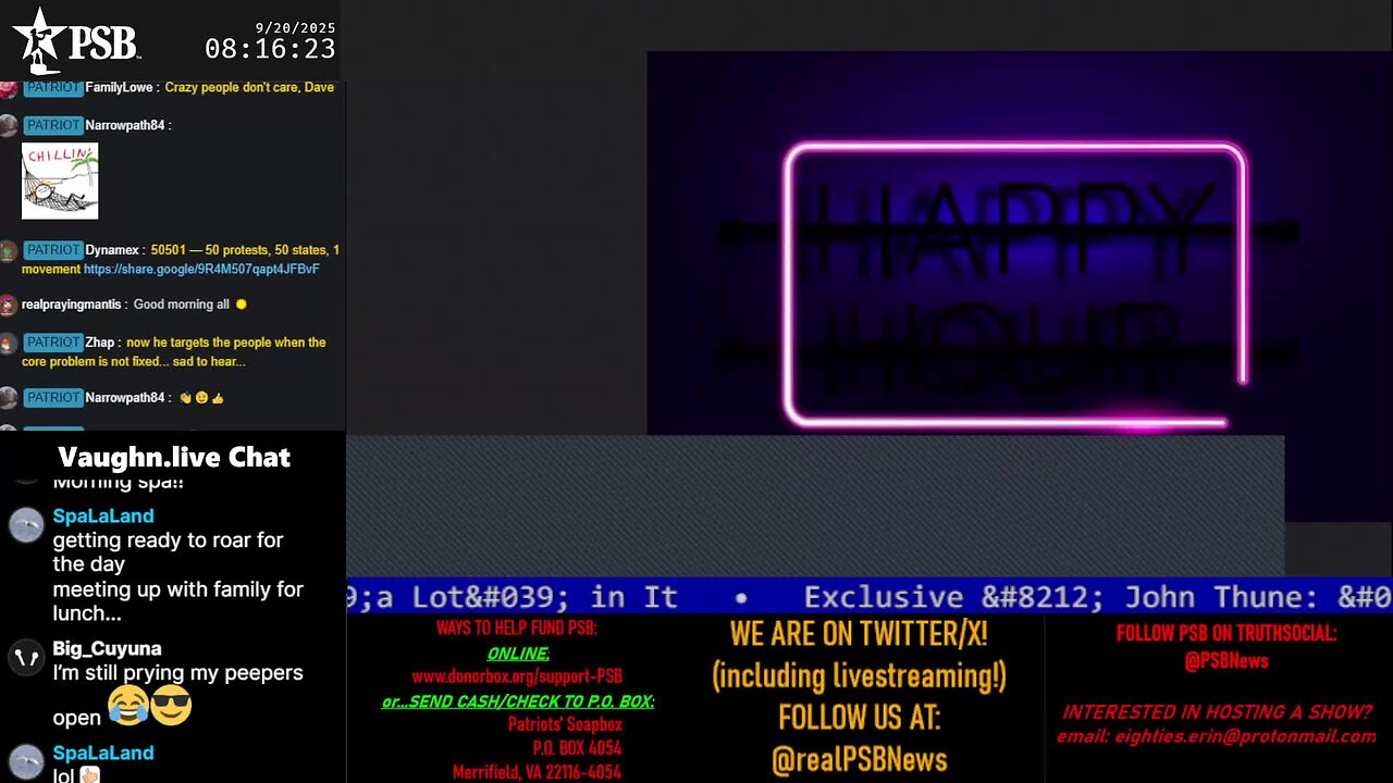2025-09-20 08:11 EDT - Patriots Rising: with Q Trooper & Majjik
