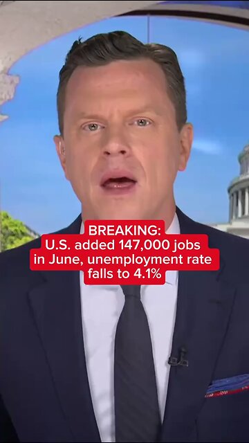 U.S. adds 147k jobs in June; unemployment dips to 4.1%, boosting Fed's position amid Trump pressure