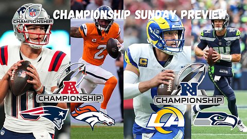 Championship Sunday Preview: LIVE COMMENTARY #afc #nfc #championshipsunday