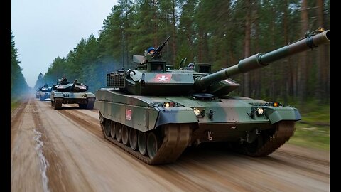 „To jest wojna”: polskie czołgi jadą w kierunku Rosji.