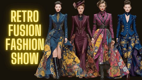 AI Runway Royalty 👑 | "Glamour in Retro Times" — Fashion Meets Fantasy