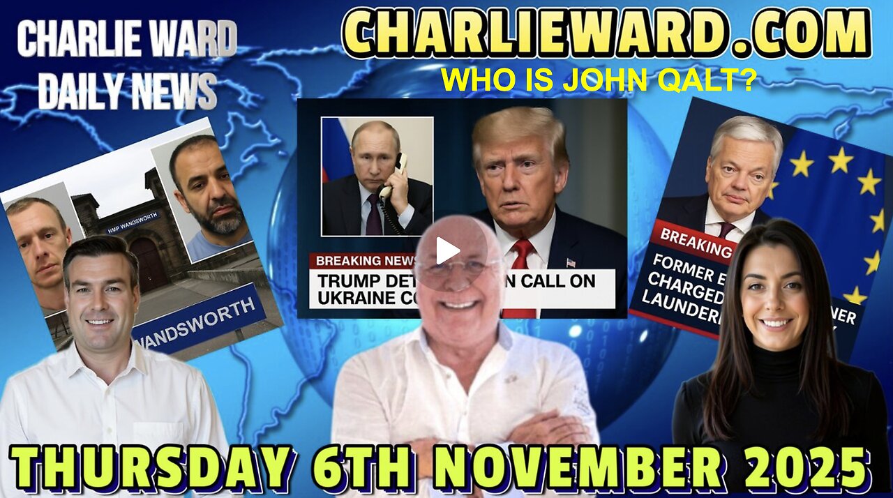 CHARLIE WARD DAILY NEWS WITH CHARLIE WARD, PAUL BROOKER, DREW DEMI THURSDAY 6TH NOVEMBER 2025