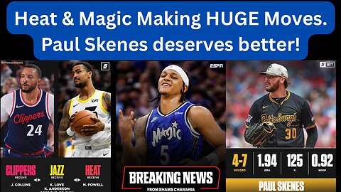 Unscripted Sportscast: Heat & Magic Making HUGE Moves! Can They DOMINATE the East? LIVE Breakdown!
