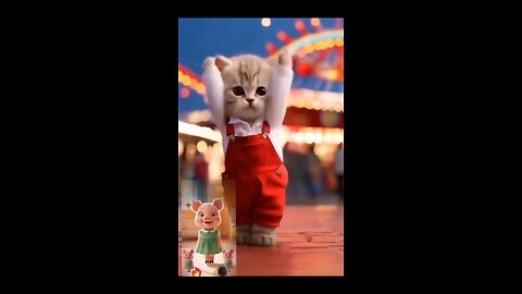 "🐱💃 Cat Aur 🐷 Pig Ka Jabardast Dance Face-Off! 🔥 Dekh Kar Hassi Rok Nahi Paoge!"