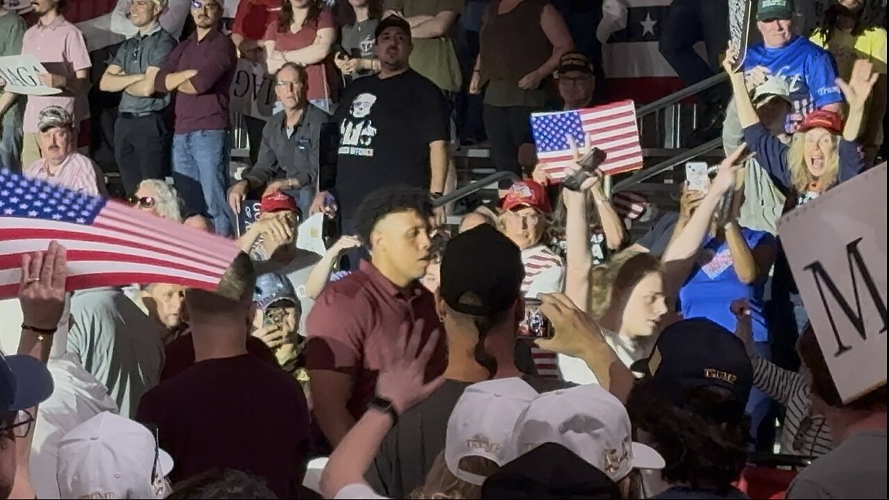 Protester Removed from Trump Rally in Warren, Michigan