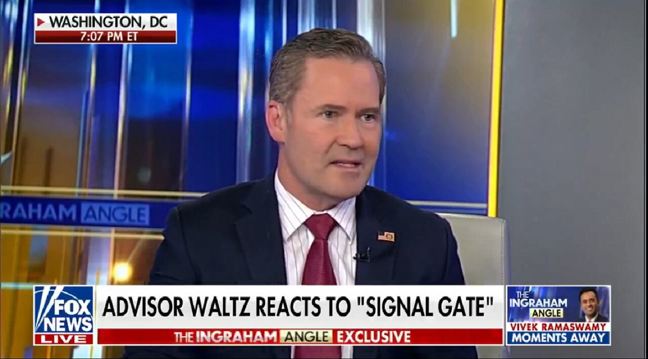 ADVISOR WALTZ REACTS TO SIGNAL GATE