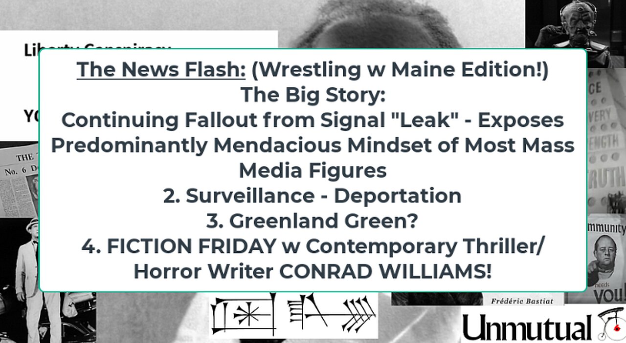 Liberty Conspiracy LIVE 3-28-25! Signals crossed, Tariffs, Ukraine Heat, FICTION
