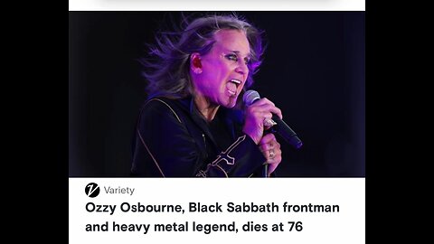 Ozzy Osbourne dies he was 76