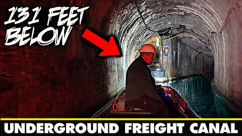 The Lost Underground Freight Canal | Exploring 131 Feet Below Ground by Boat