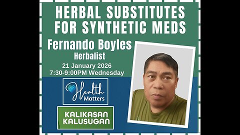 HM Session 128 Herbal Substitutes for Synthetic Meds with Fernando Boyles