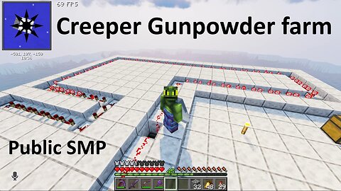 Reptoid demonstrates how to best use his Creeper Gunpowder farm
