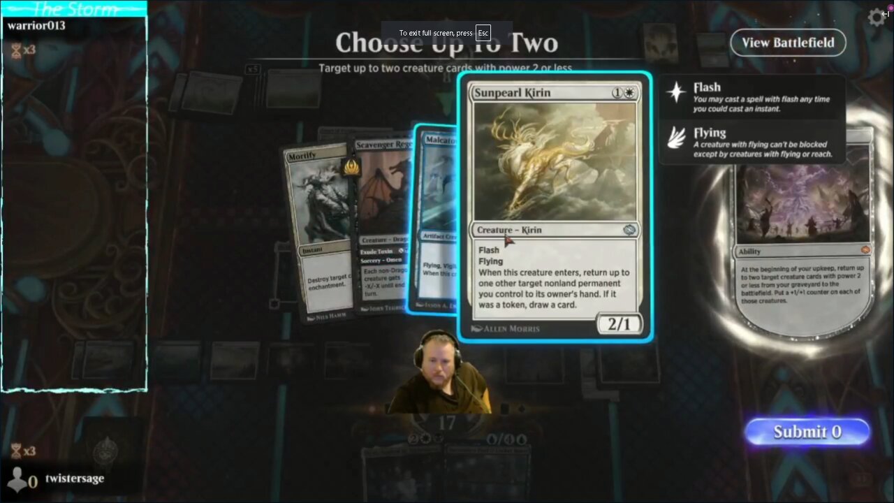 Highlight: MTGA - GOLD farming 5-13-2025 - Modified Esper control 4