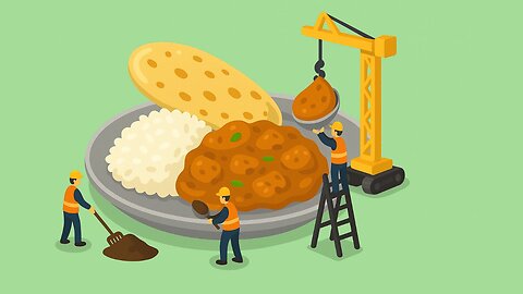 Tiny Crew builds INDIAN CURRY with coconut milk and spices!