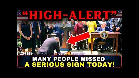 A WARNING SIGN GOT REVEALED TODAY...