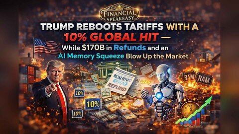 Trump Reboots Tariffs With a 10% Global Hit. $170B in Refunds. AI Memory Squeeze Blow Up the Market